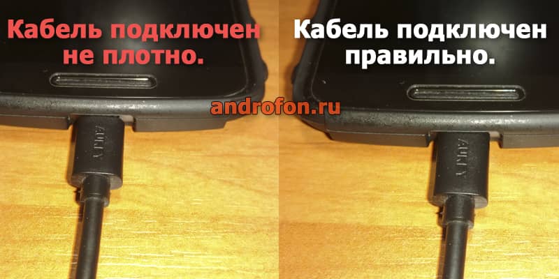 Плохо подключенный телефон. 