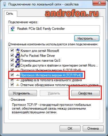 свойства IPv4.