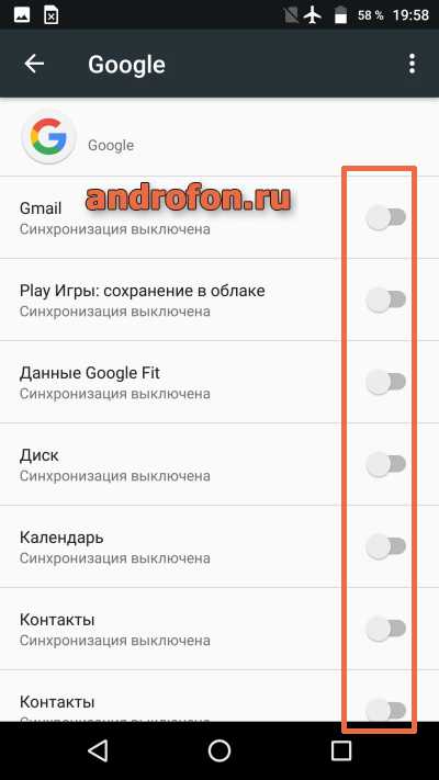 Синхронизация данных.