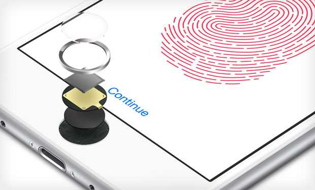 Строение кнопки Touch ID.