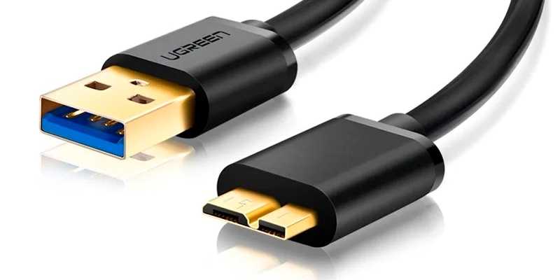 Разъем USB тип B micro.