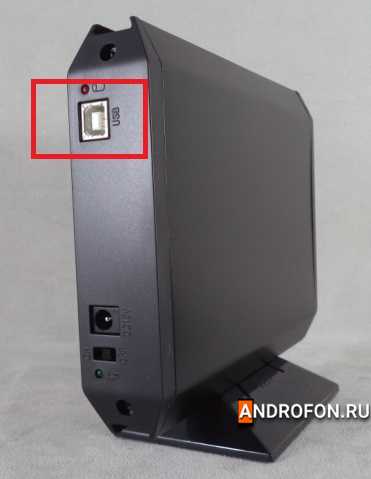 USB type B в кармане для внешнего жесткого диска AgeStar SUB3A5.