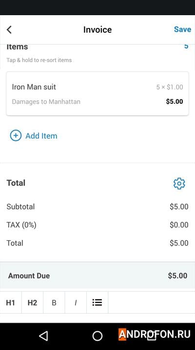 Invoice Bookipi