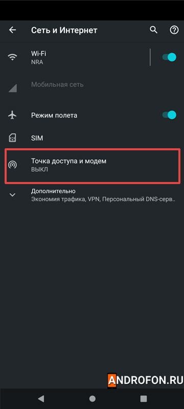 точка доступа и модем.